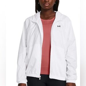 Under Armour Sport Windbreaker Training Jacket women's white large lightweight